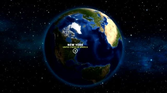 纽约地图美国-地球变焦