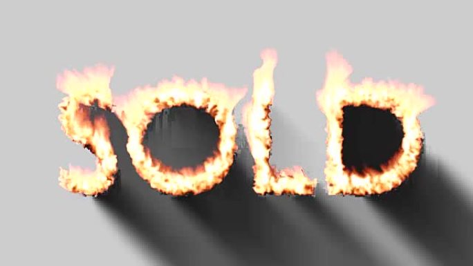 出售热文本品牌品牌铁金属燃烧热火焰覆盖4K