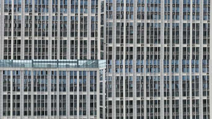 写字楼窗户拍摄楼房城市商务楼空境窗户素材