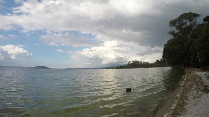 罗托鲁瓦新西兰北岛的罗托鲁瓦湖