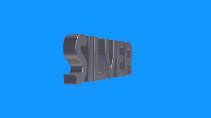 蓝色背景上的软银字旋转动画无缝循环-新质量独特的金融业务动画动态视频素材