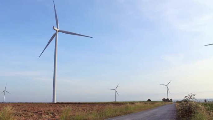 风力涡轮机现场替代能源。