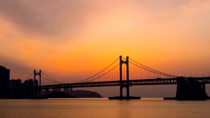 广安大桥延时。韩国釜山