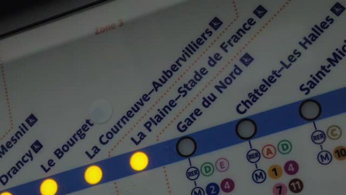 法国巴黎地铁地图详情