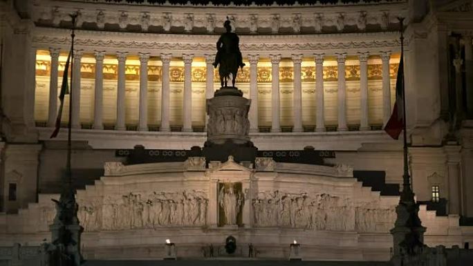 维克多·伊曼纽尔二世纪念碑之夜特写