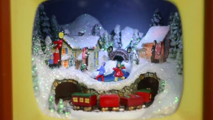 圣诞铁路溜冰鞋圣诞老人