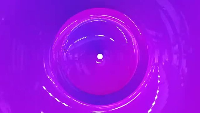 抽象液体玻璃圈动画。无缝循环镜头。