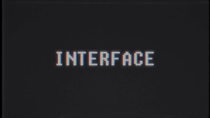 复古视频游戏界面文字文字电脑旧电视故障干扰噪音屏幕动画无缝循环新质量通用复古运动动态动画背景多彩欢乐