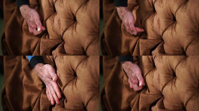 close up shot of man's hand who checks the quality