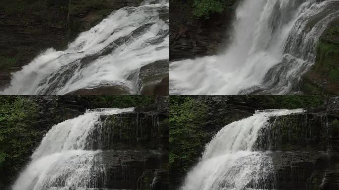路西法瀑布在纽约特雷曼州立公园