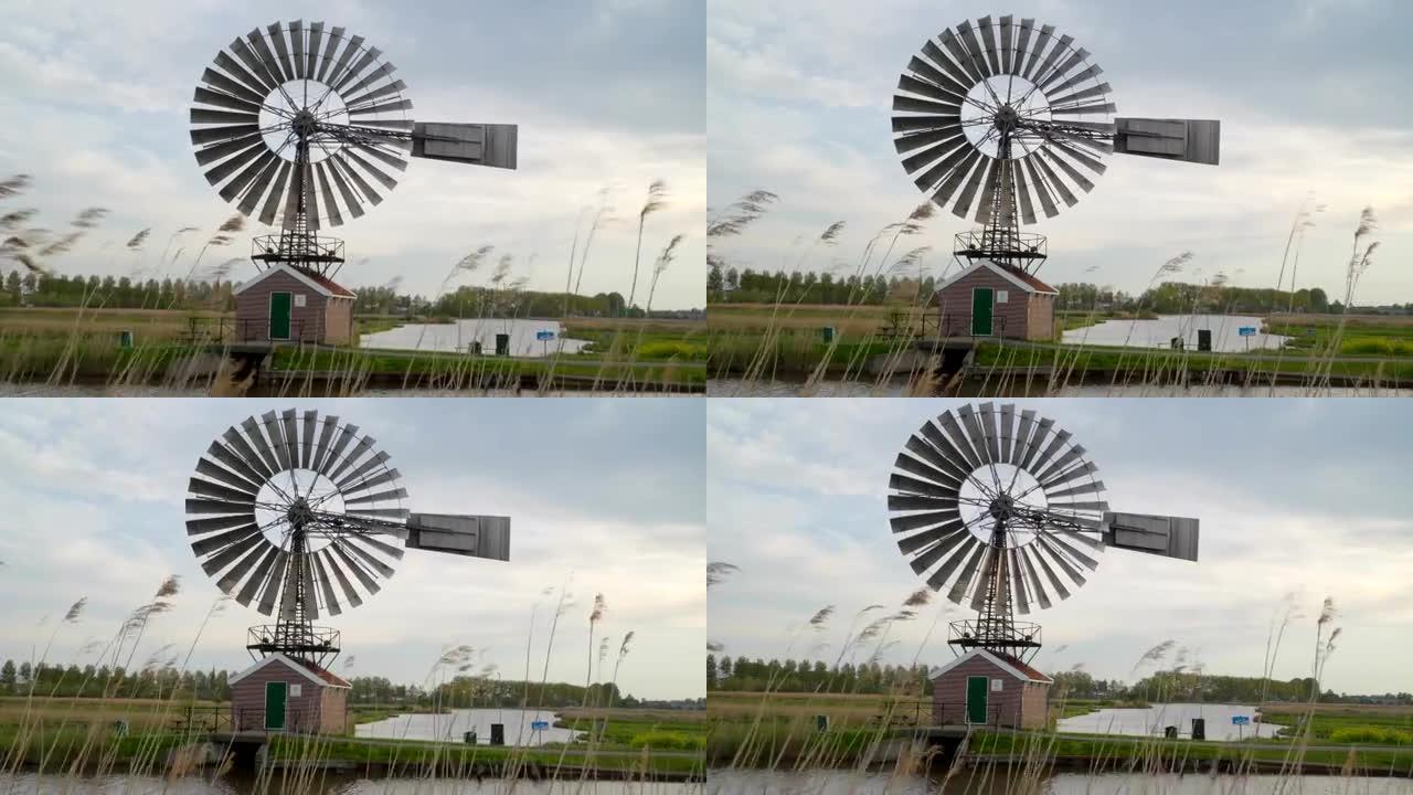 荷兰农场的风车