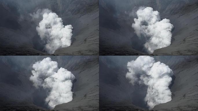 布罗莫火山口和通风口，世界上的活火山。