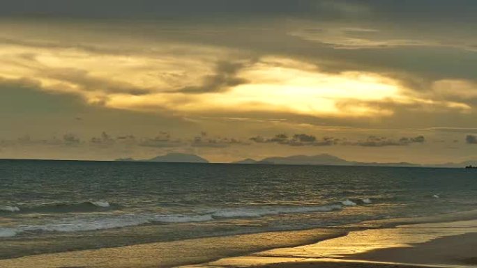 泰国朝寮海滩美丽的海景