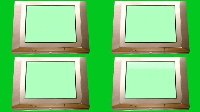 色度键接收绿色背景干扰的工作电视
