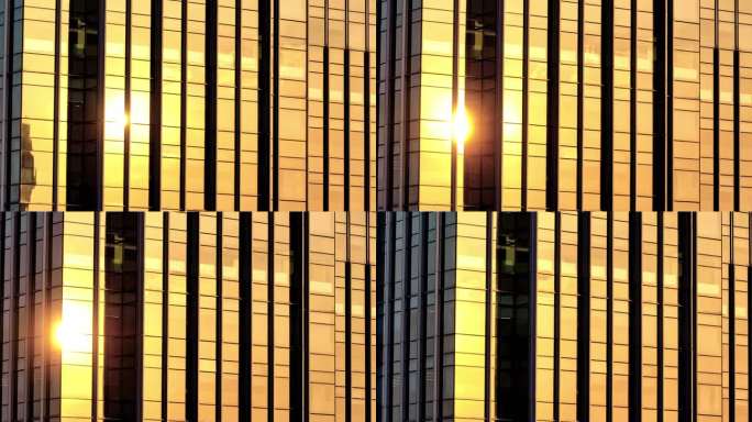 珠江新城 特写 光影 玻璃幕墙