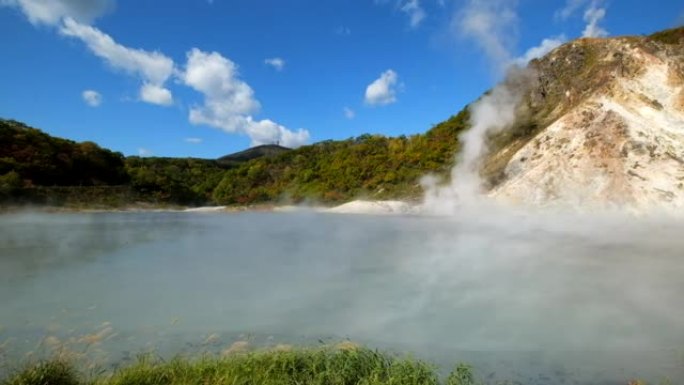 日本北海道著名登别温泉