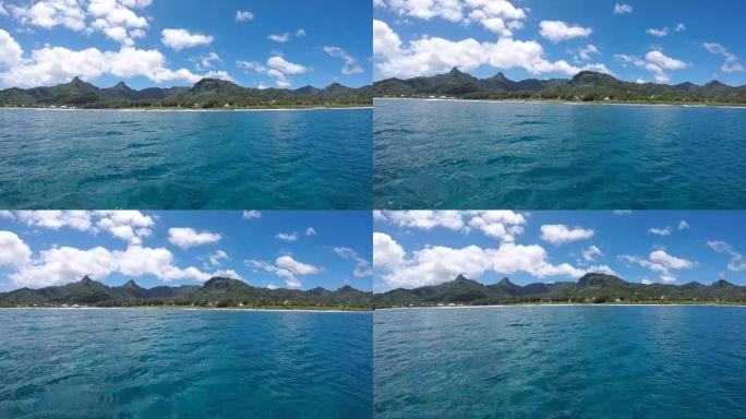 拉罗汤加库克群岛的海洋景观