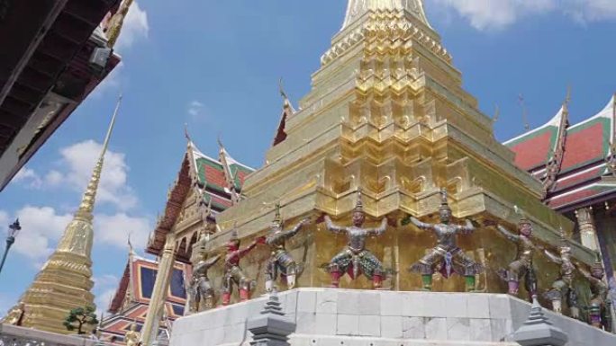 Wat Phra Kaew的Yaksha守护者，被视为泰国最神圣的寺庙