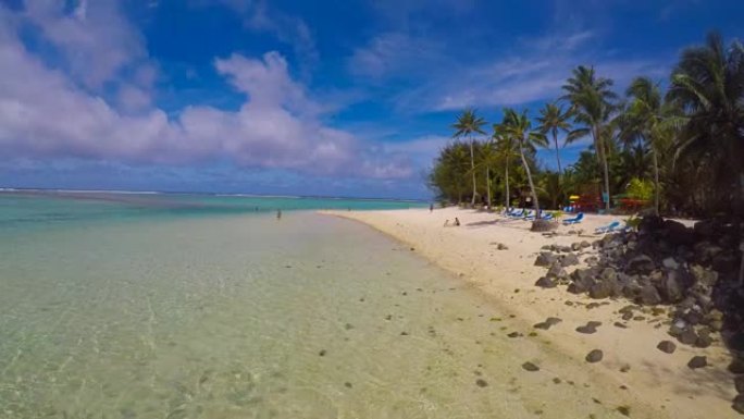 蒂蒂卡维卡海滩拉罗汤加库克群岛