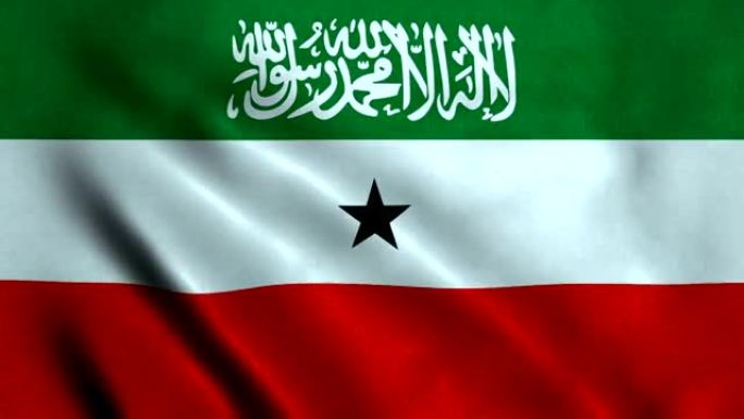 索马里兰4K无缝可循环旗帜