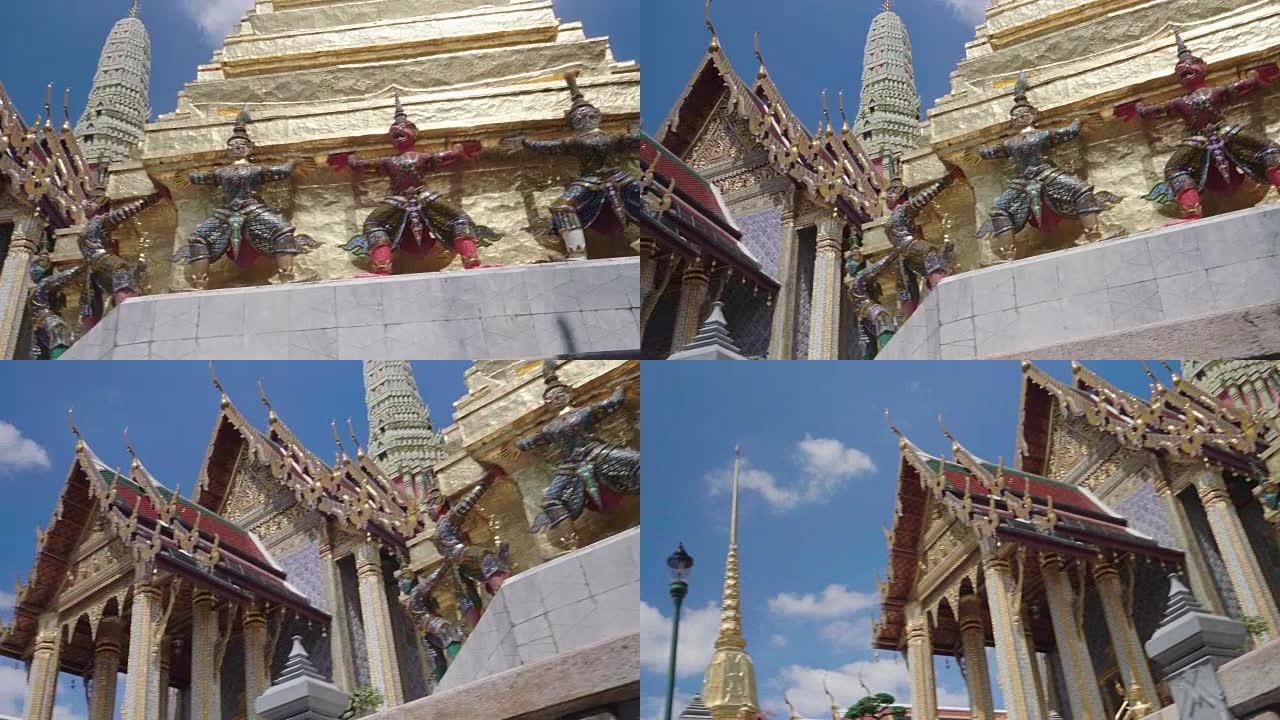 Wat Phra Kaew的Yaksha守护者，被视为泰国最神圣的寺庙