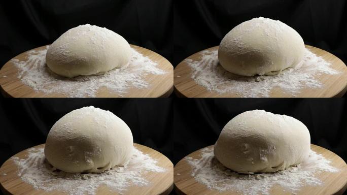 面包产品用酵母面团膨胀