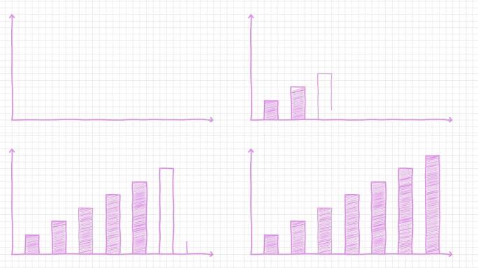 手绘图表信息图表粉色