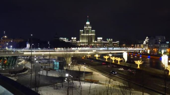 大乌斯廷斯基桥。莫斯科。