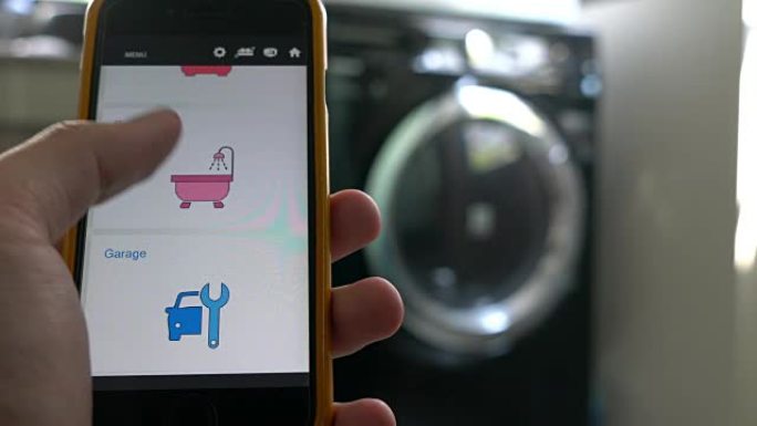 家庭自动化和智能家居技术的移动应用-智能洗涤