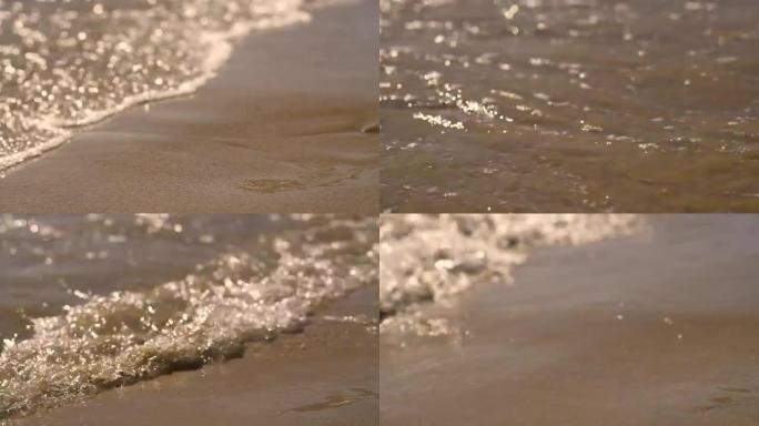 海滩上的波浪