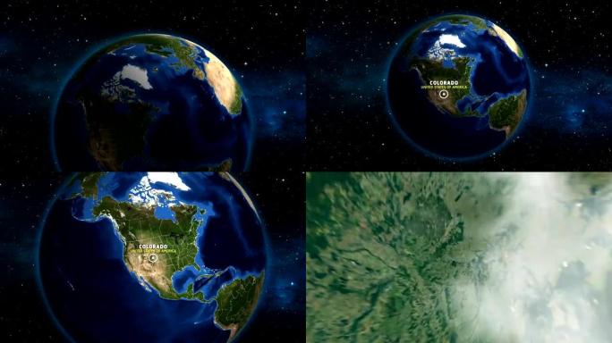 美国科罗拉多州地图-地球变焦