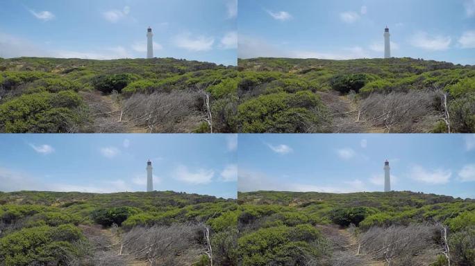 南澳大利亚州袋鼠岛上的Cape de Couedic灯塔