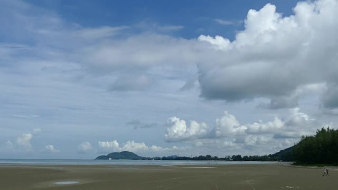 泰国朝寮海滩美丽的海景