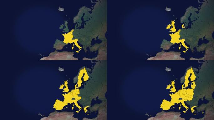 欧盟在28个成员步骤中的增长 (及时分为7组) 和英国退欧