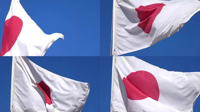 4K版的日本国旗视频