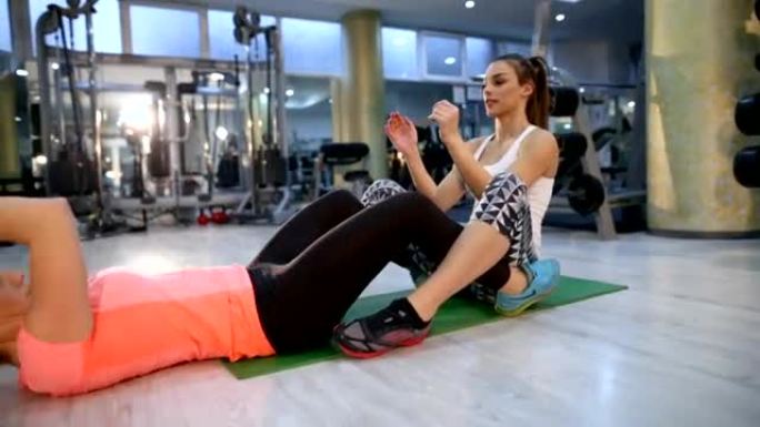 Sit Ups Drill On Pilates Training