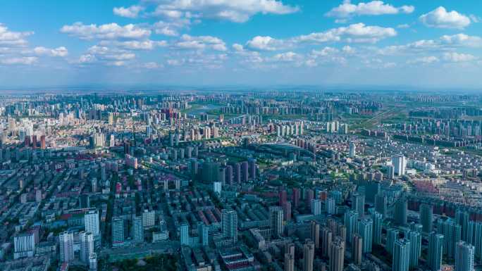 4K超清沈阳东北辽宁重工业城市发展高楼