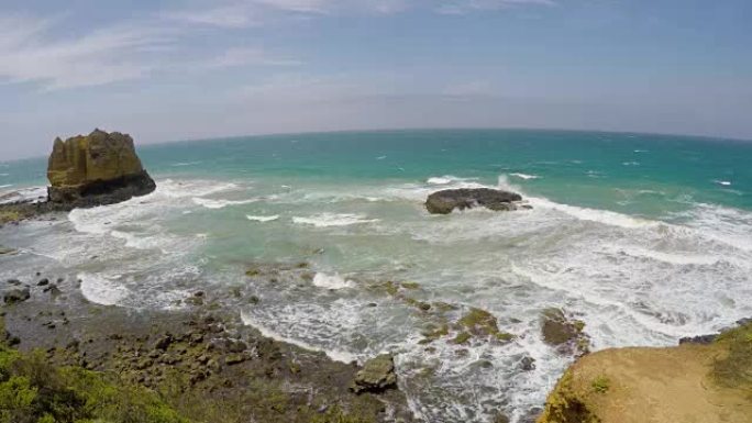 南澳大利亚州袋鼠岛的海洋海岸线