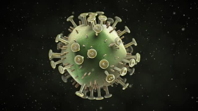 hiv病毒的3D动画