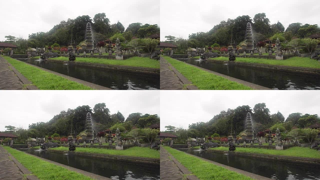 巴厘岛的Tirta Gangga。印度教寺庙