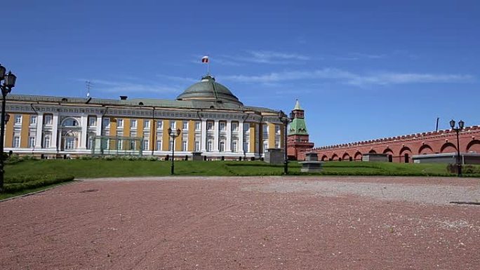 莫斯科克里姆林宫内部，俄罗斯(白天)