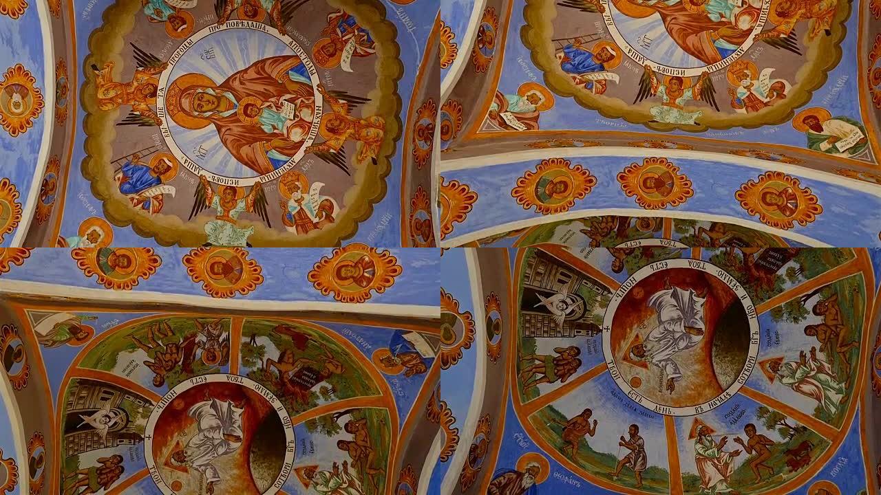 保加利亚东正教教堂天花板的平移