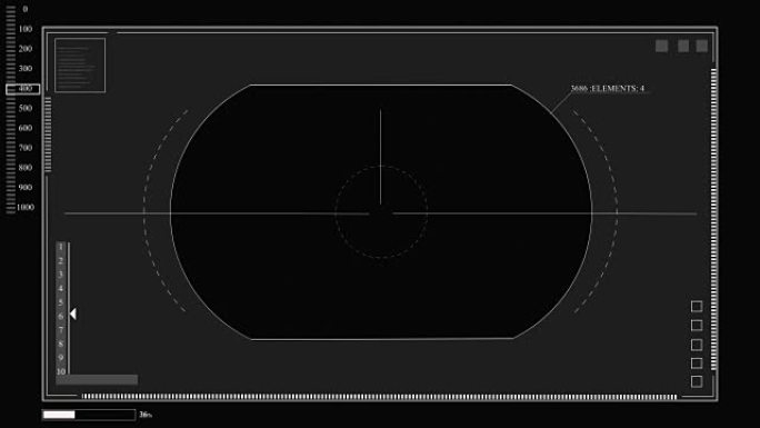 Sci fi is a custom futuristic viewfinder interface