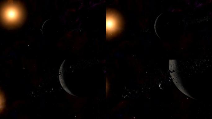 行星有岩石和冰粒子环系统环绕红矮星运行。