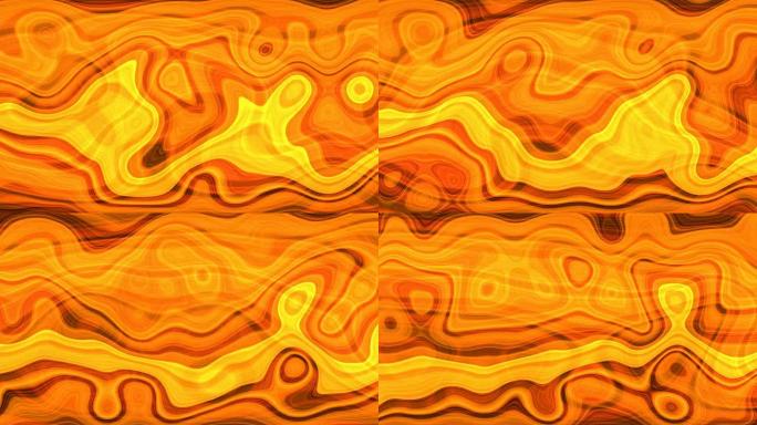 火热波浪图案抽象运动背景无缝循环
