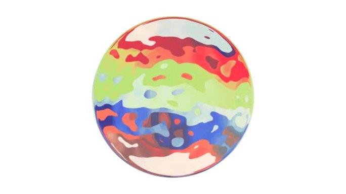 彩色球体球体无缝循环动画背景新质量通用彩色酷漂亮视频素材