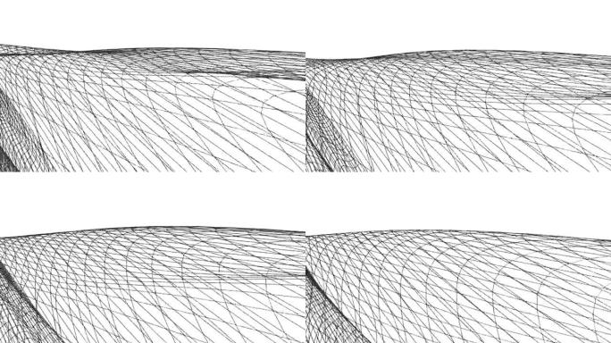 网格网多边形线框抽象绘画运动图形动画背景新质量复古风格酷漂亮漂亮全高清视频素材