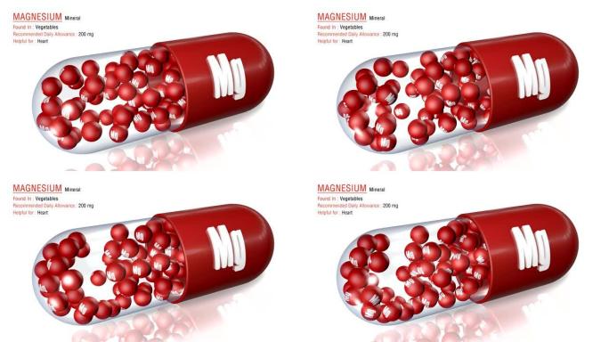 镁动画矿物胶囊概念