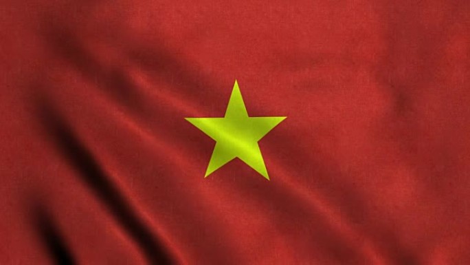 越南4k无缝循环国旗