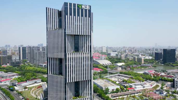 上海新开发银行总部大楼航拍【4K60】